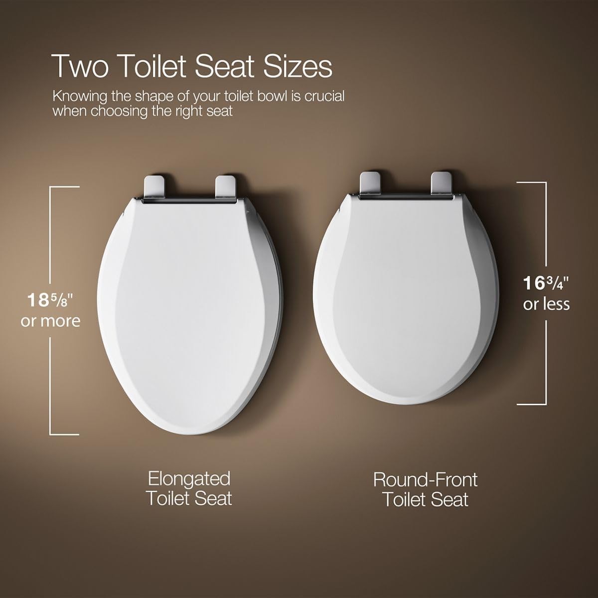 KOHLER 25875-0 Hyten 3" Elevated Toilet Seat: Soft Close, Elongated, White