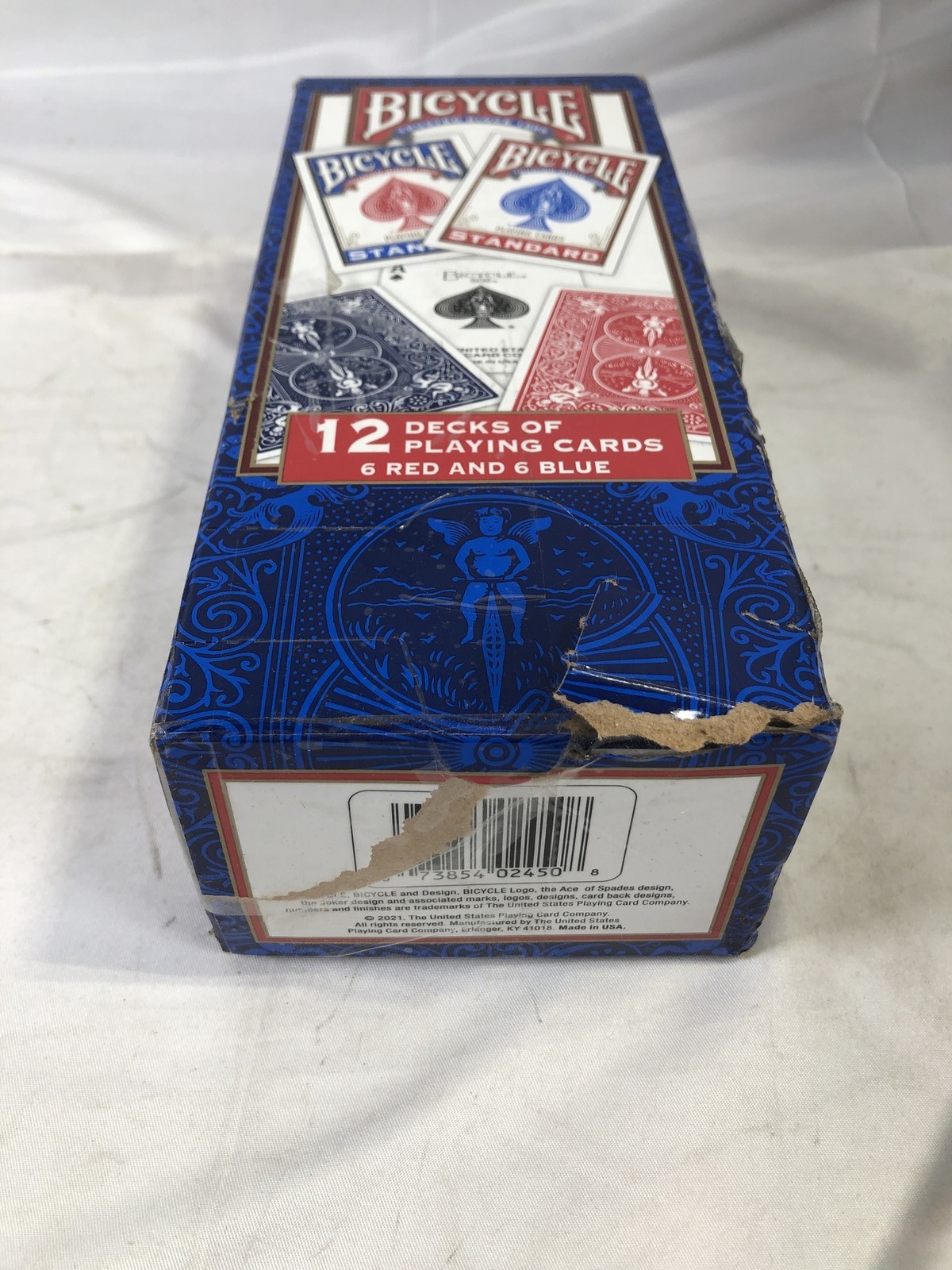 Bicycle 12 Decks Playing Cards 6 Red 6 Blue Standard Face