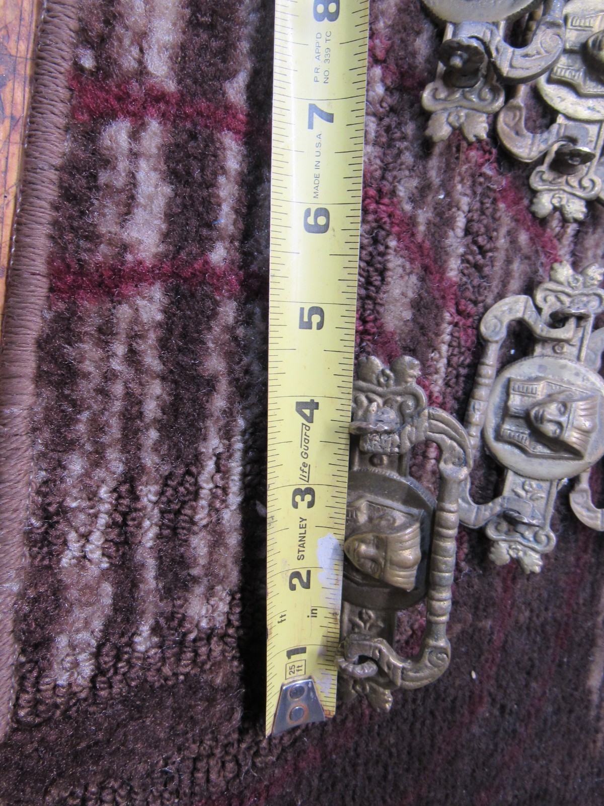 LO7 8 Egyptian Revival Pharaoh Bail Pulls Drawer Handles