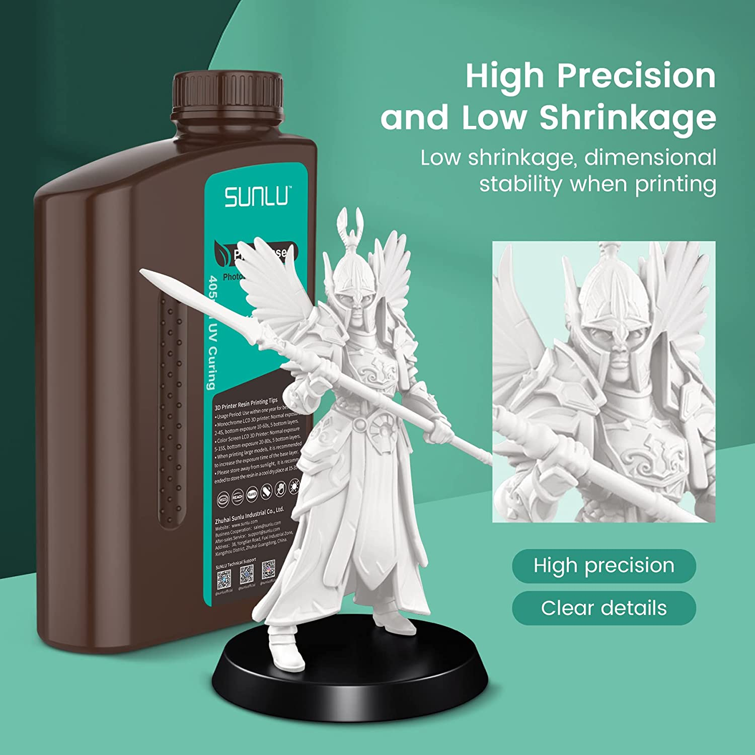 10×1KG SUNLU Standard/Standard-Plus/Washable/Toughness/ABS-Like/PA-Like Resin