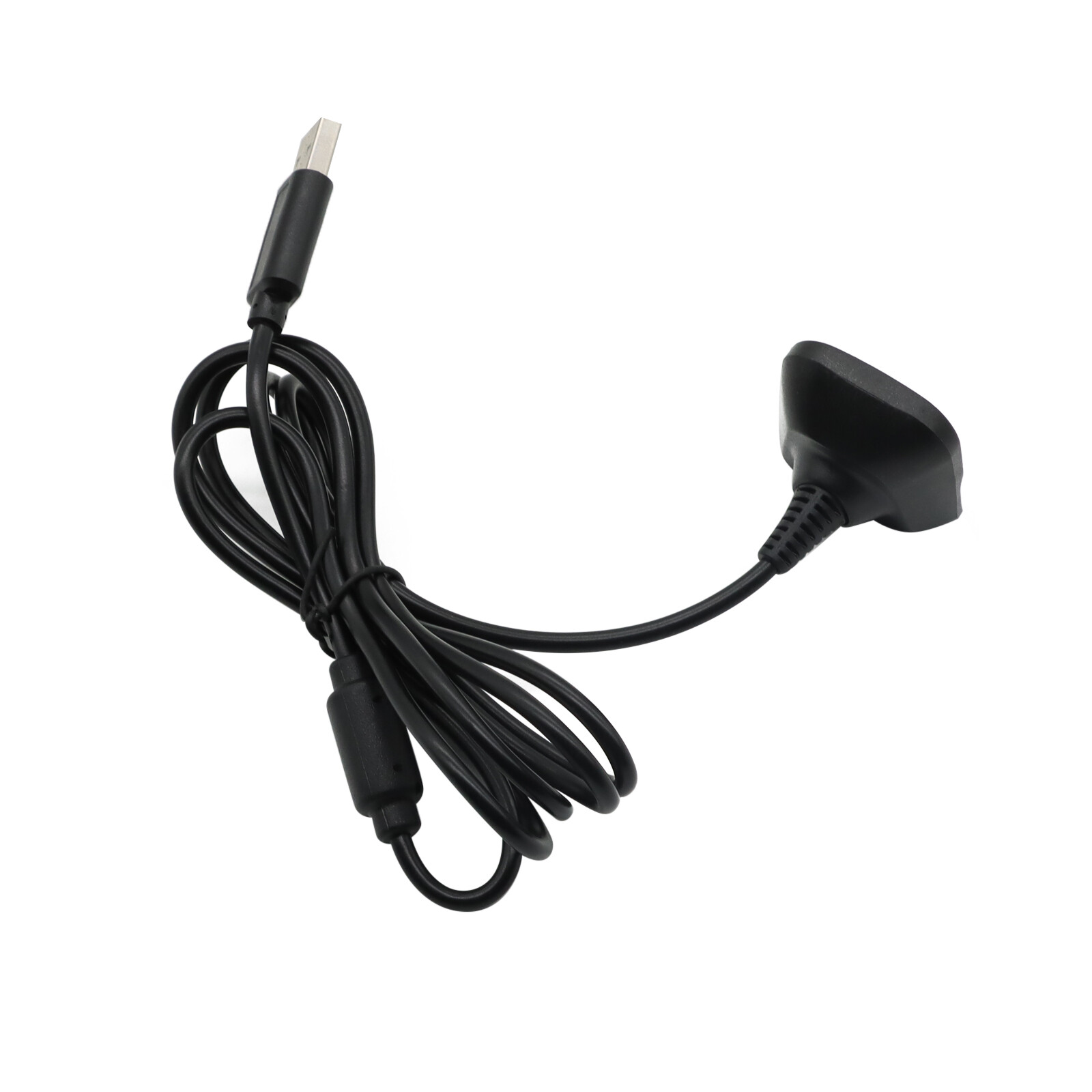 2 For Xbox 360 Black Wireless Controller USB Charging Cable Replacement Charger