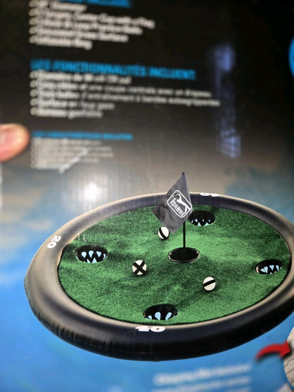 PGA Tour Floating Golf Green with Chipping Mat & Balls Included