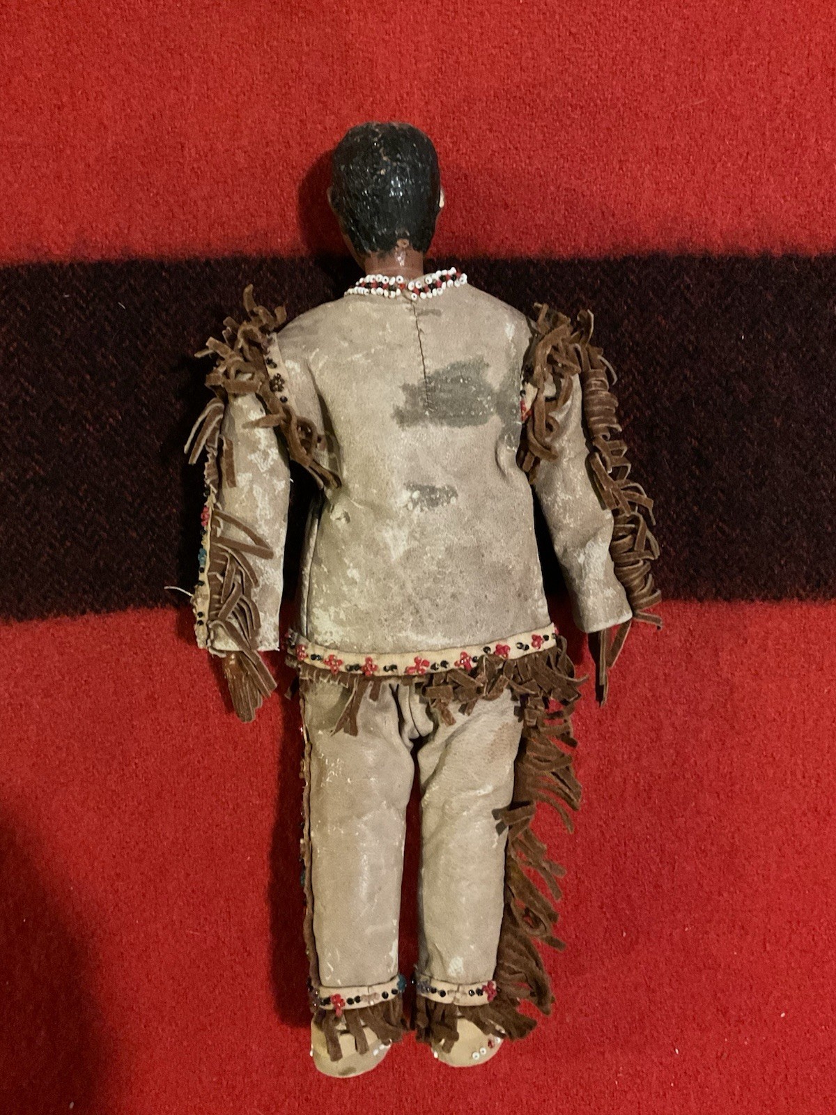 Vintage Native American Sioux Indian Lakota Buckskin Beaded Doll