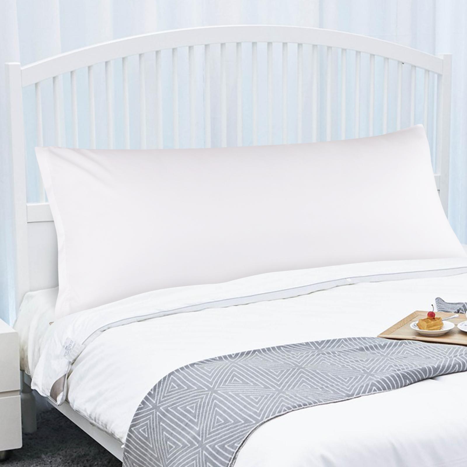 PiccoCasa Egyptian Cotton Pillow Case 300TC Body Zipper Closure Pillow Cover