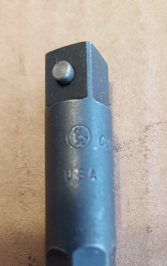 Cornwell USA D-214-3 (3") 7/16" Hex-Drive Impact to 3/8" pinned socket adapter.