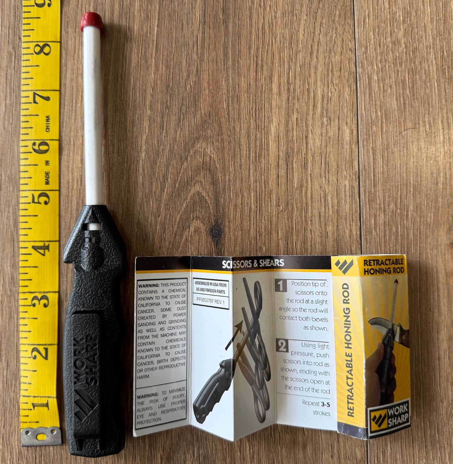 Work sharp retractable honing rod WSSA0002792