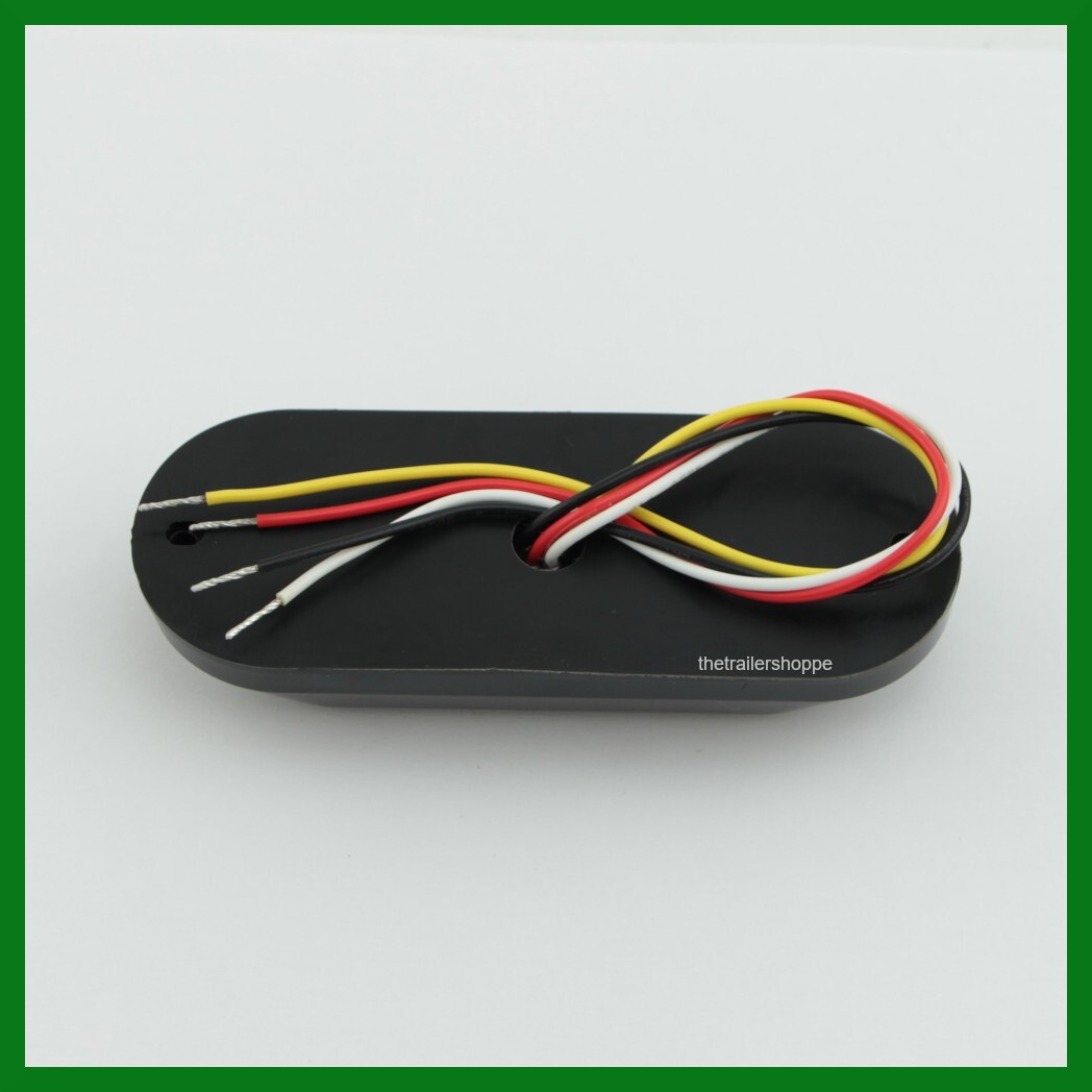 Maxxima M20384YCL Amber Clear Lens 4 LED Warning Strobe Surface Mount Light