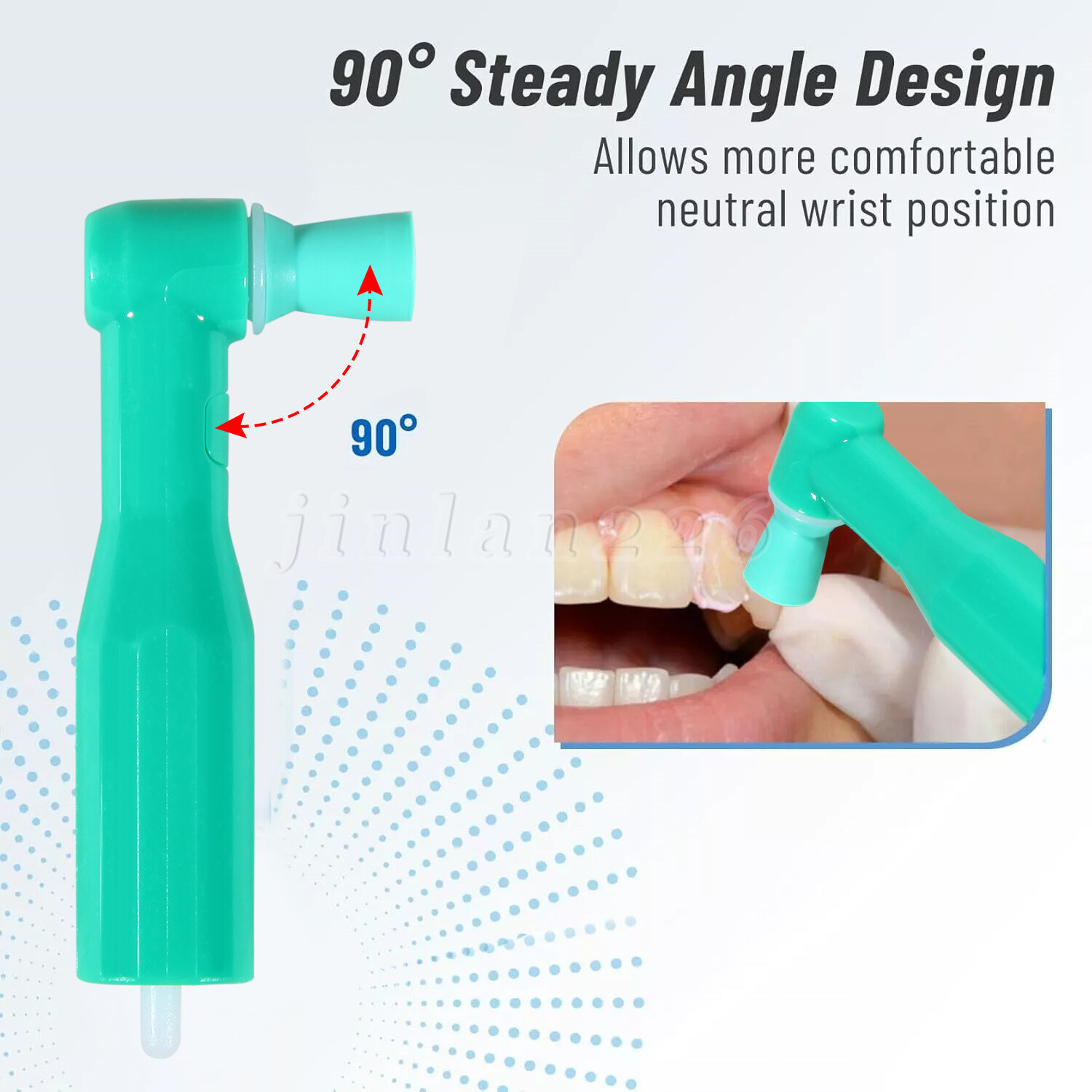 Dental Disposable Prophy Angles Regular Latex Free Right Angle 90° 100pcs