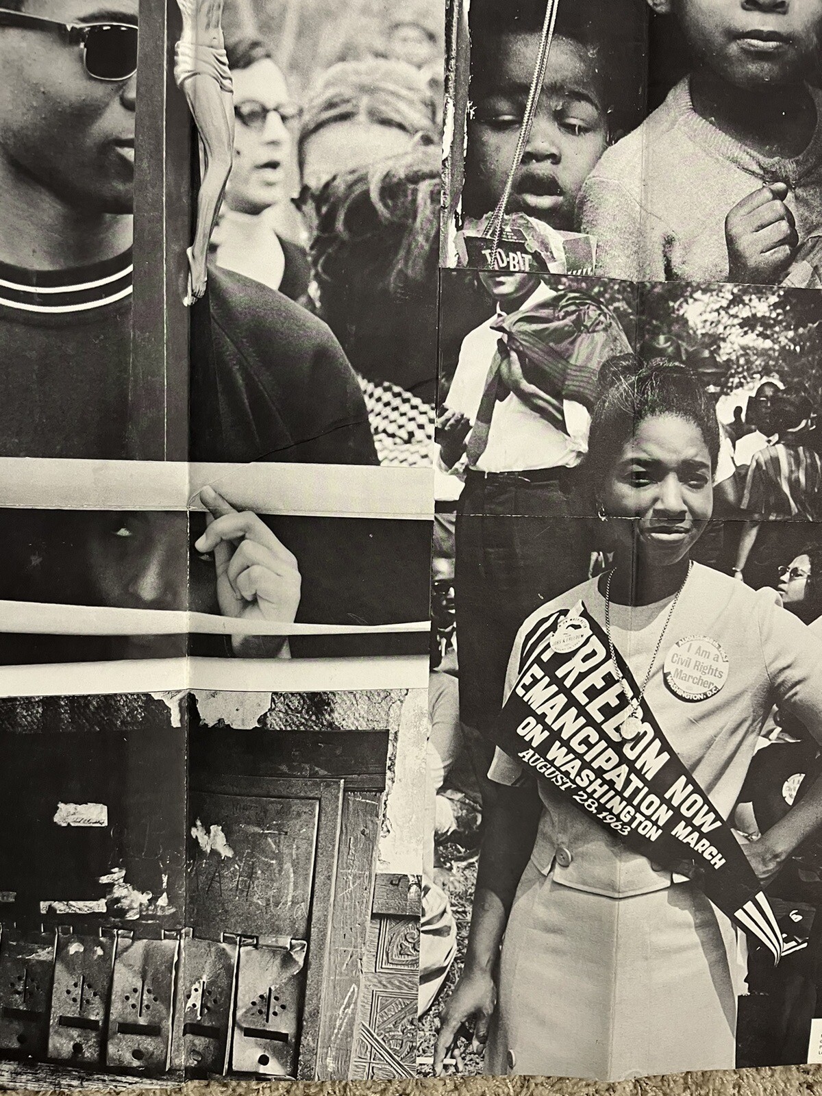 Vintage RARE 1968 Civil Rights Freedom Social Justice Equality Poster 36”X48”