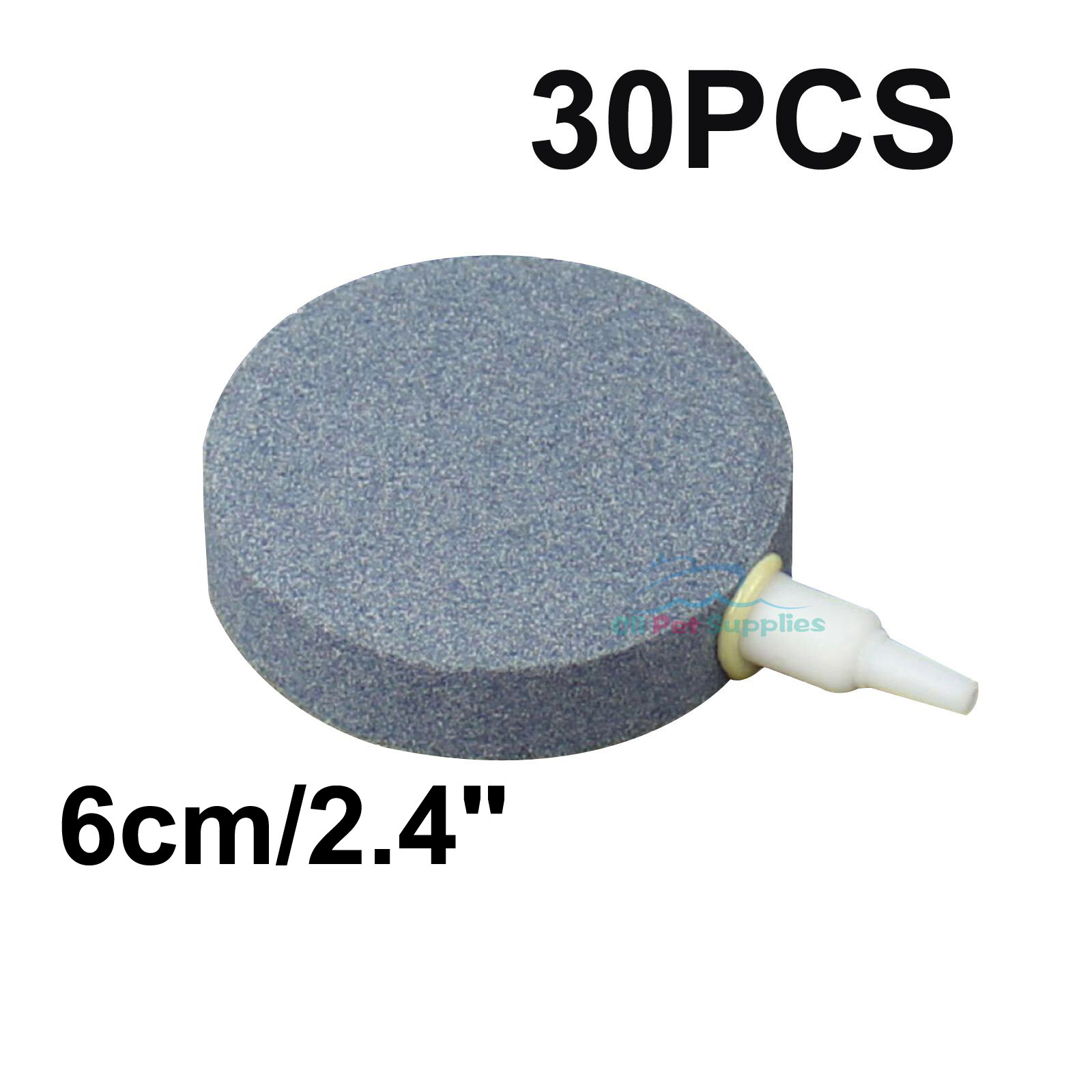 AQUANEAT 30PCS Air Bubble Disk Stone Aquarium Fish Tank Hydroponics 2-3/8”