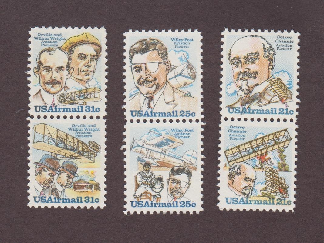 US, C91-92, C93-94, C95-96, VINTAGE, AIRMAIL, MINT NH