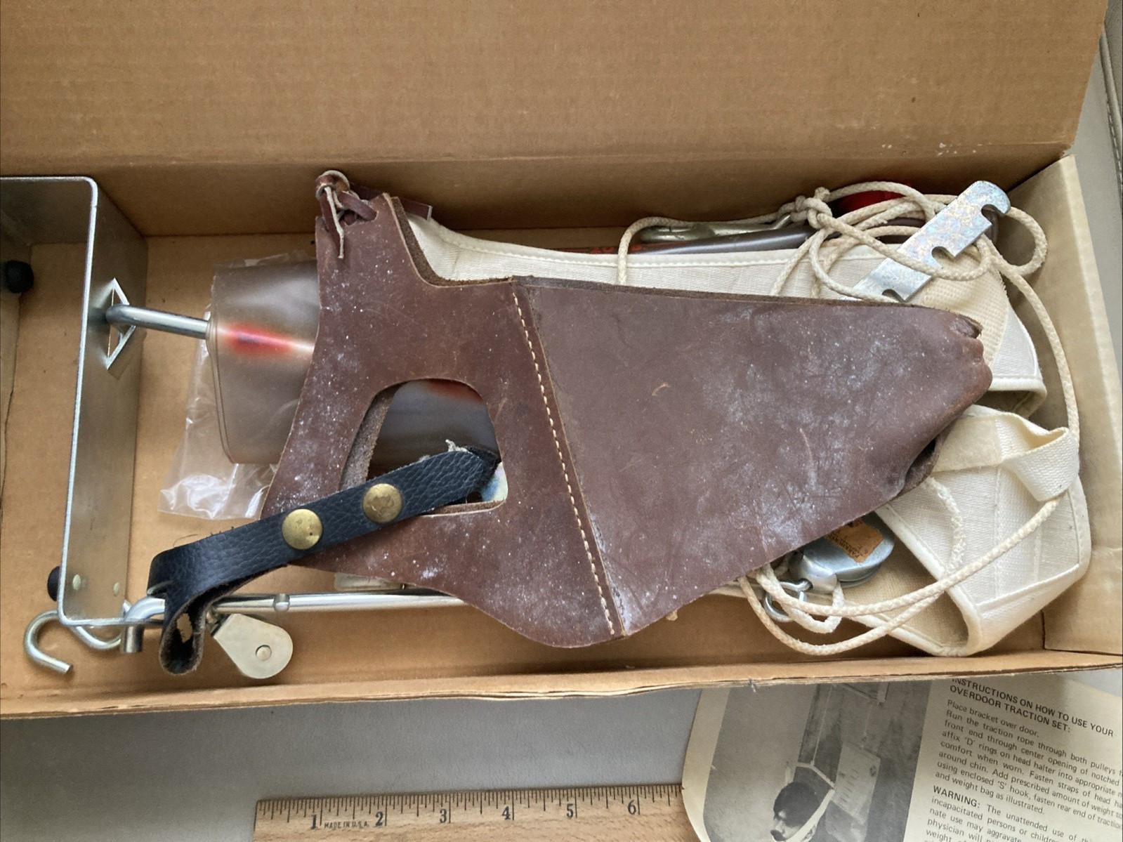 NOS Pasco Over the Door Traction Set Head Halter Vintage Style Medical Oddities