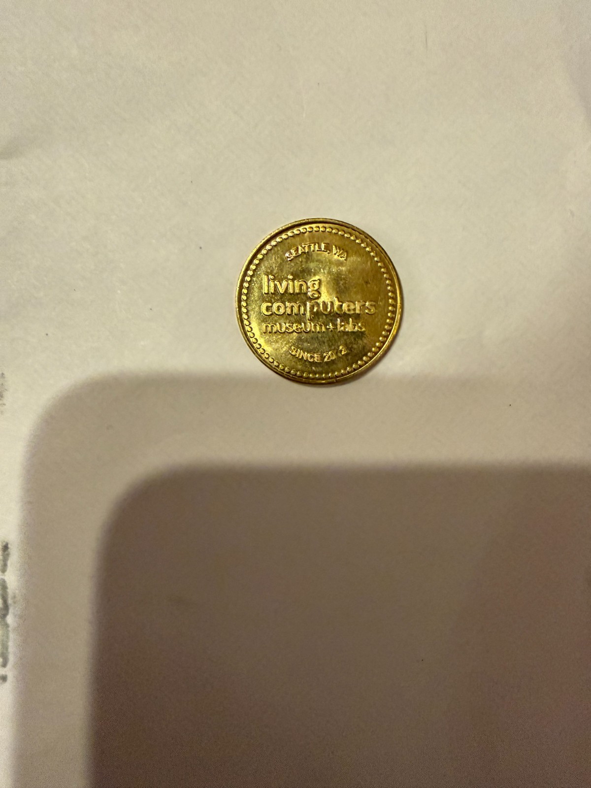 Living Computers Museum Token , The Bit Zone Seattle WA, Paul Allen Tech History