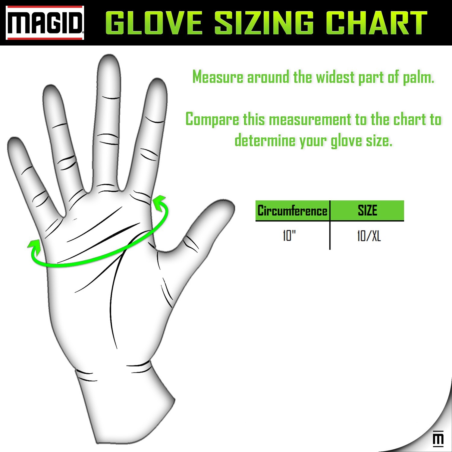 Magid ProGrade Plus Synthetic Leather Palm Heavy Duty Utility Work Glove Men XL