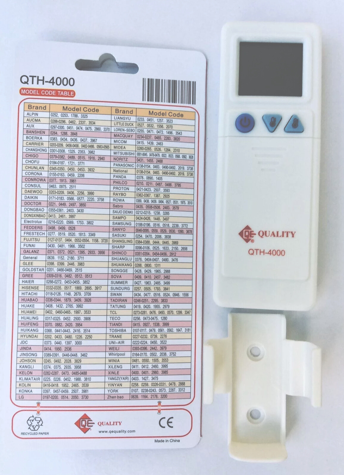 QTH-4000 Mini Split Universal Remote Control,4000 Codes, Controls 99.9% AC