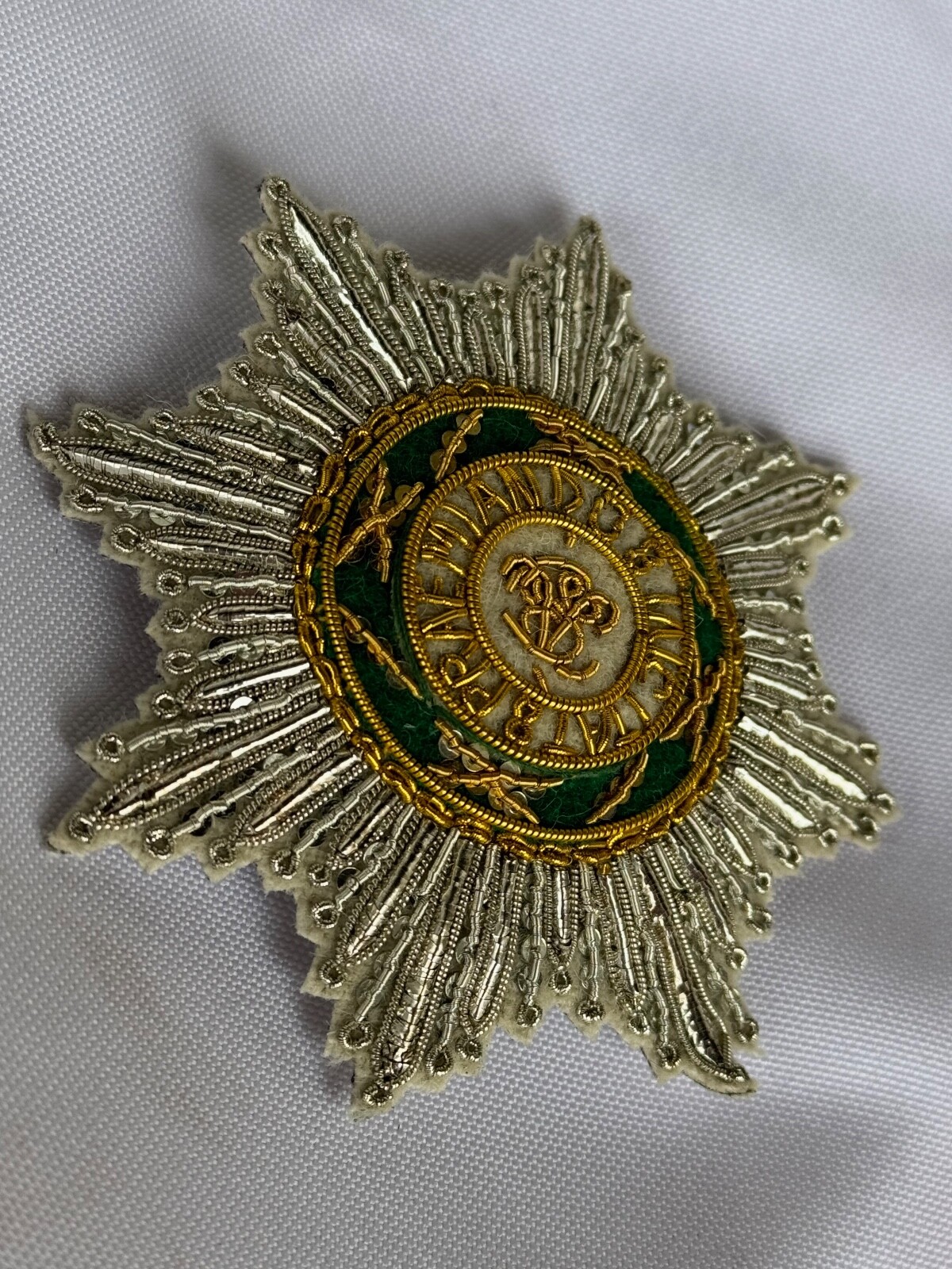 Kingdom Poland SAR Order of St.Stanislaus Embroidered star, replica 1765-1831