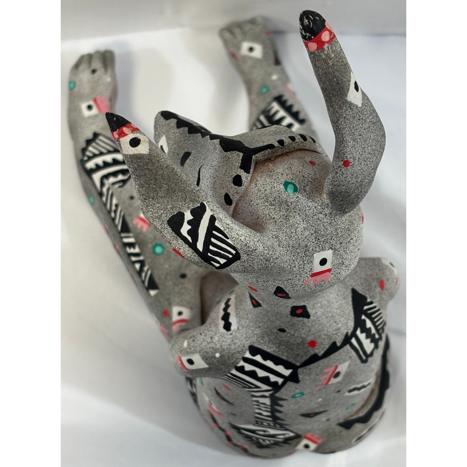 Seely Yazzie Navajo Jackrabbit Sculpture 1988 Native American Pottery 9.5" OOAK