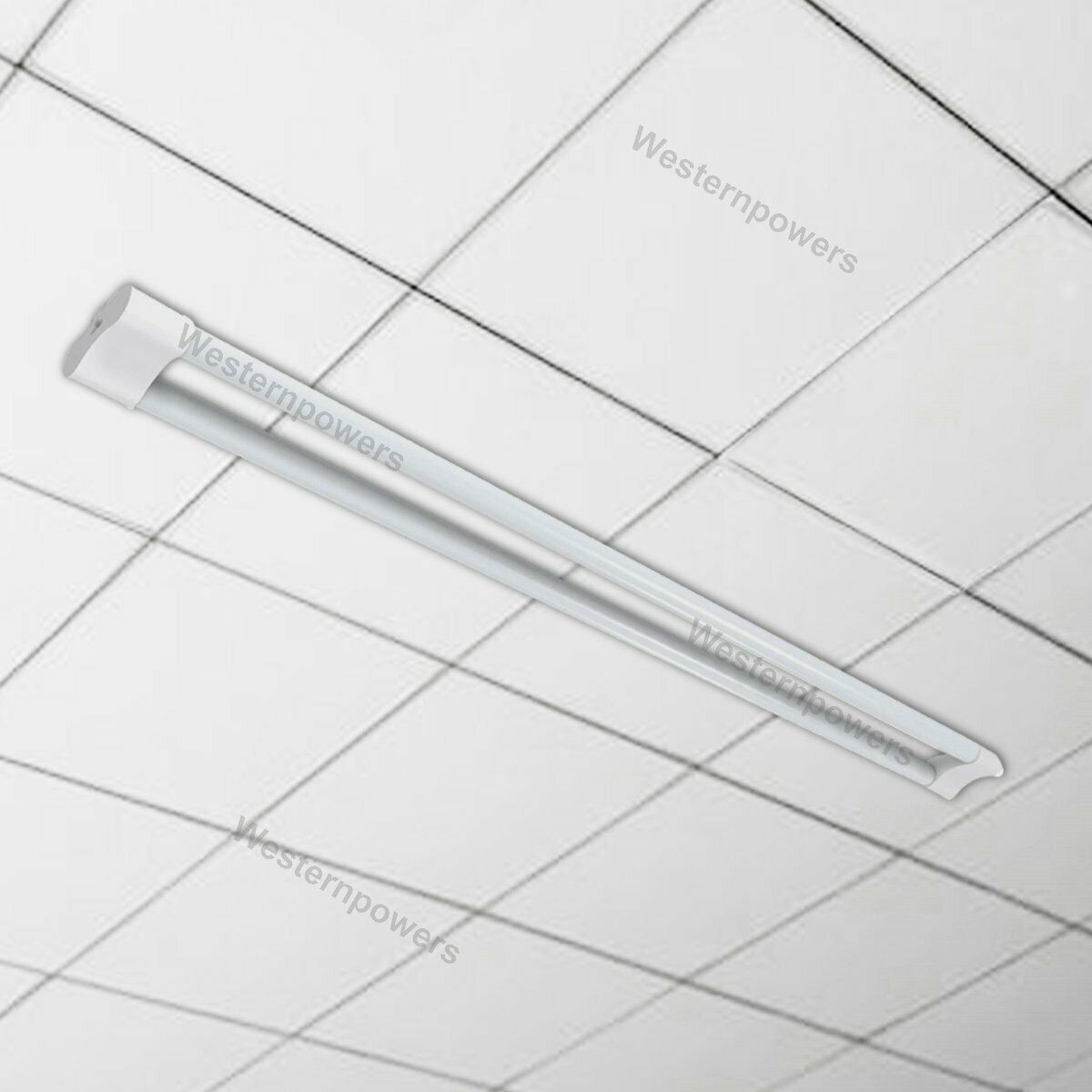 4x Westernpowers 36W LED Shop Light Fixture Work Garage Light 6000K White 4FT