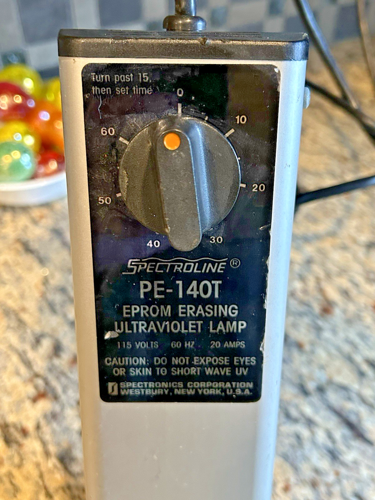 Spectroline Eprom Erasing Ultraviolet Lamp PE-140T Tested Works