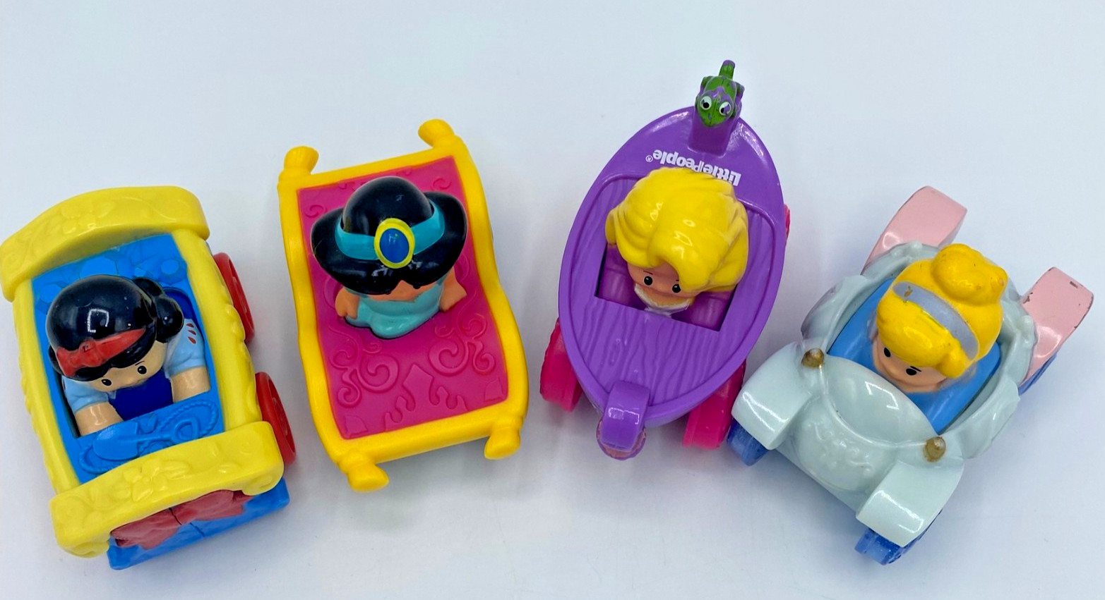 Fisher-Price Little People Princess Wheelies Lot of 4 Disney Cars 2013