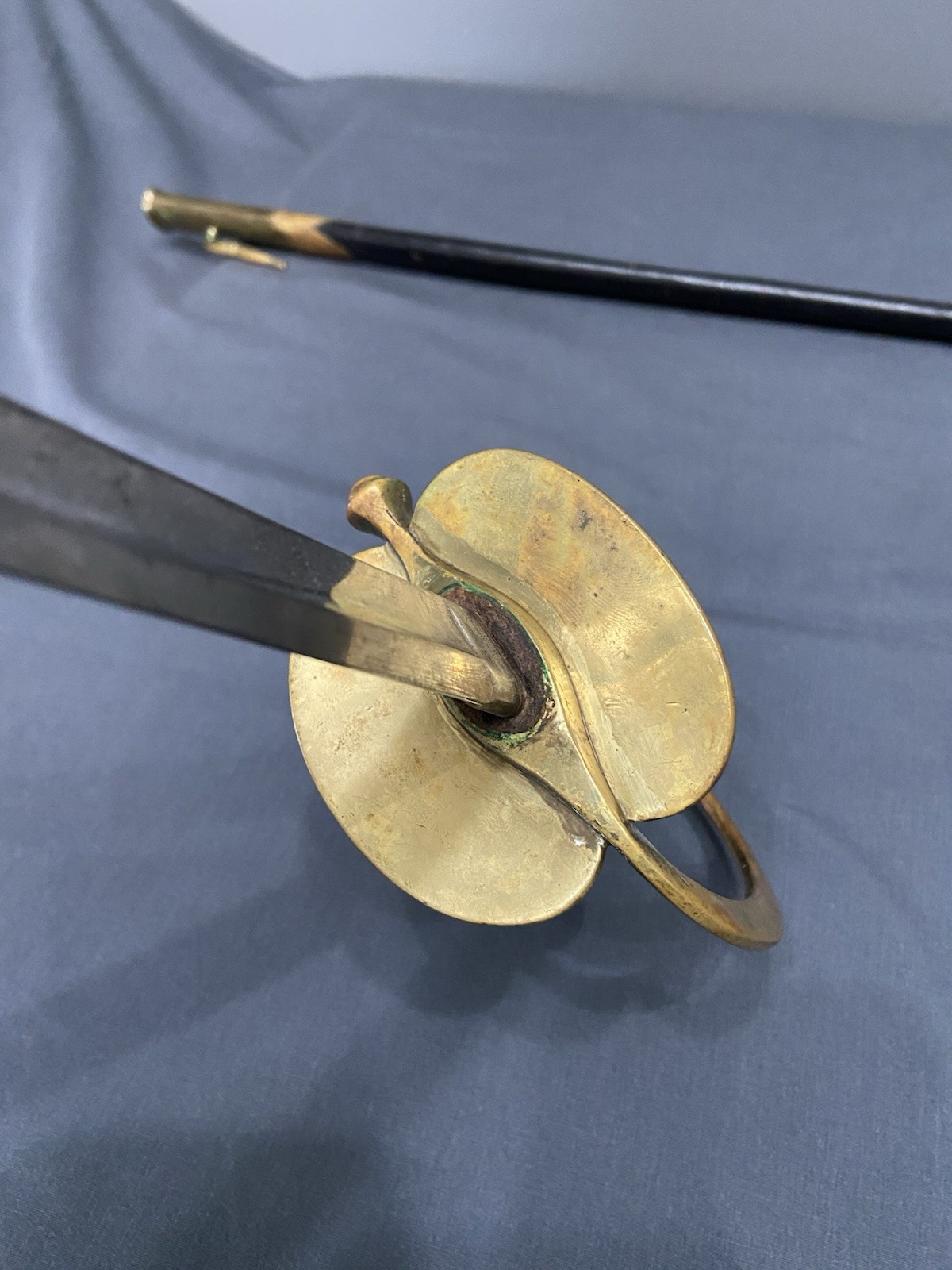 Original Early CIVIL WAR Ames M1840 NCO Sword 1862 w/Repro Leather Scabbard