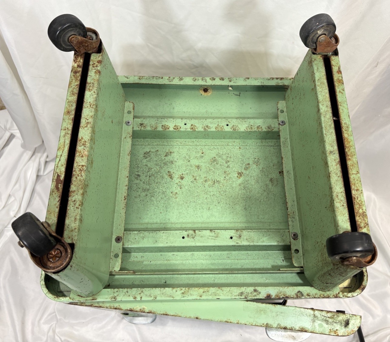 1940s Royal Metal Manufacturing Cabinet Nightstand Norman Bel Geddes Kem Weber