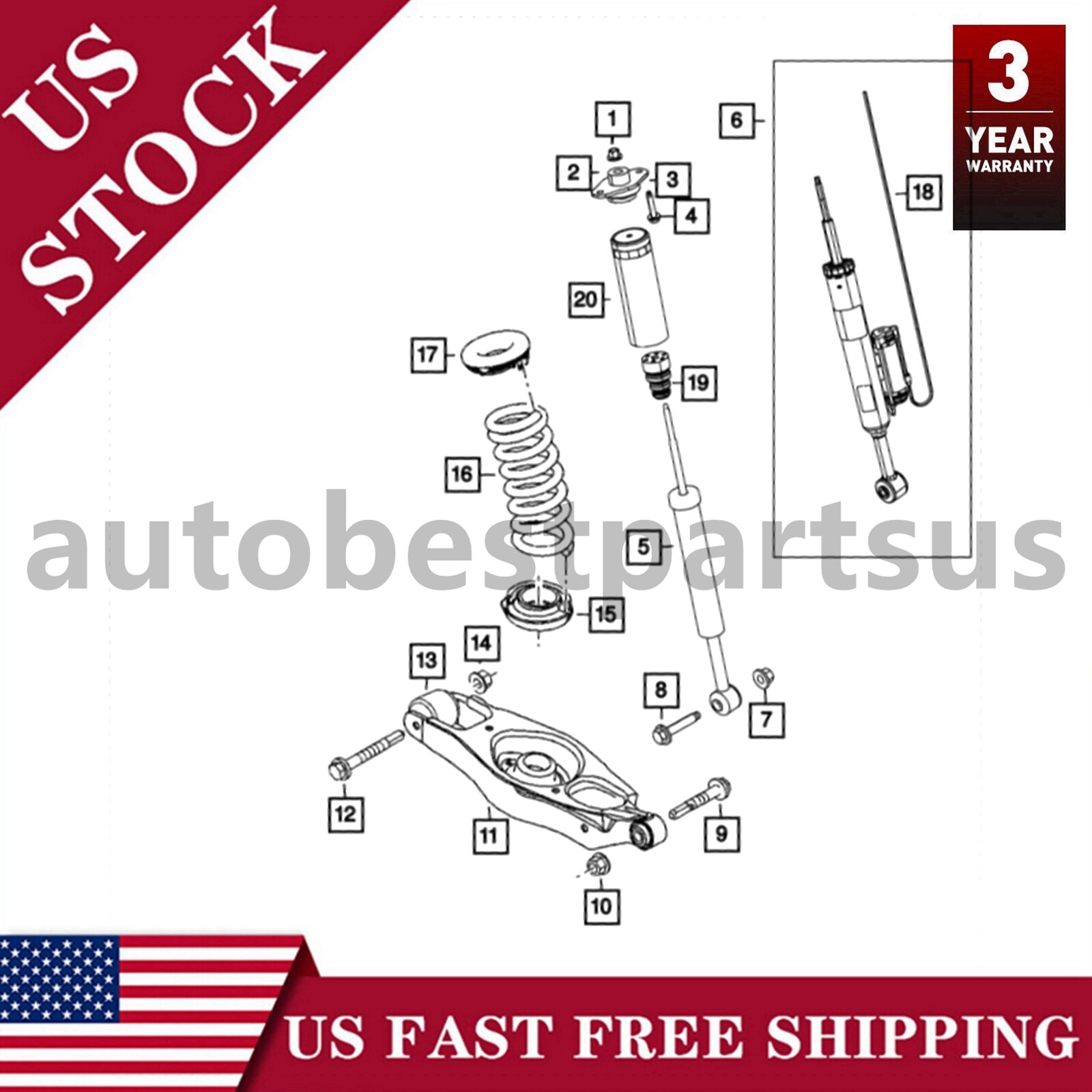 Genuine for Mopar 14-23 JEEP RAM DODGE CHRYSLER FIAT Multiair Actuator 5047980AC