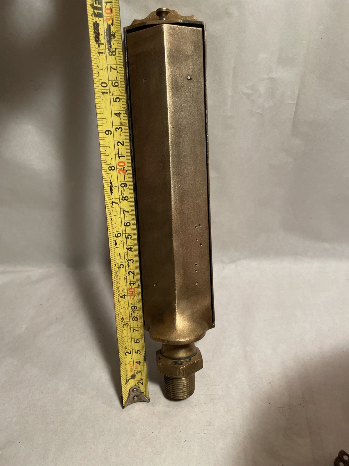 TAGLIABUE MFG CO. ANTIQUE BRASS STEAM THERMOMETER GAUGE NEW YORK VINTAGE