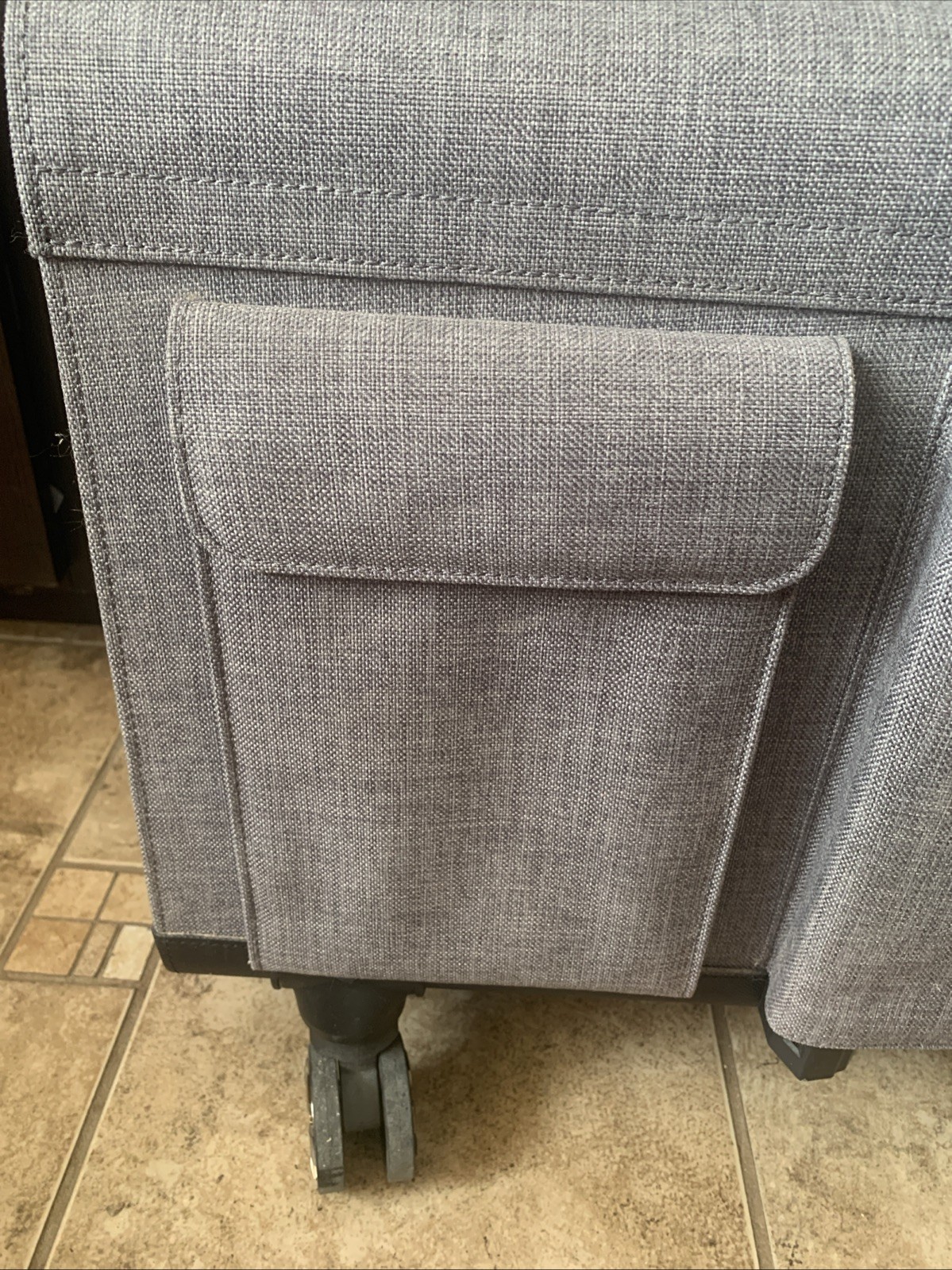 Cricut Craft Tote Travel Storage Handle Wheels Tweed Rolling Arts & Craft Case