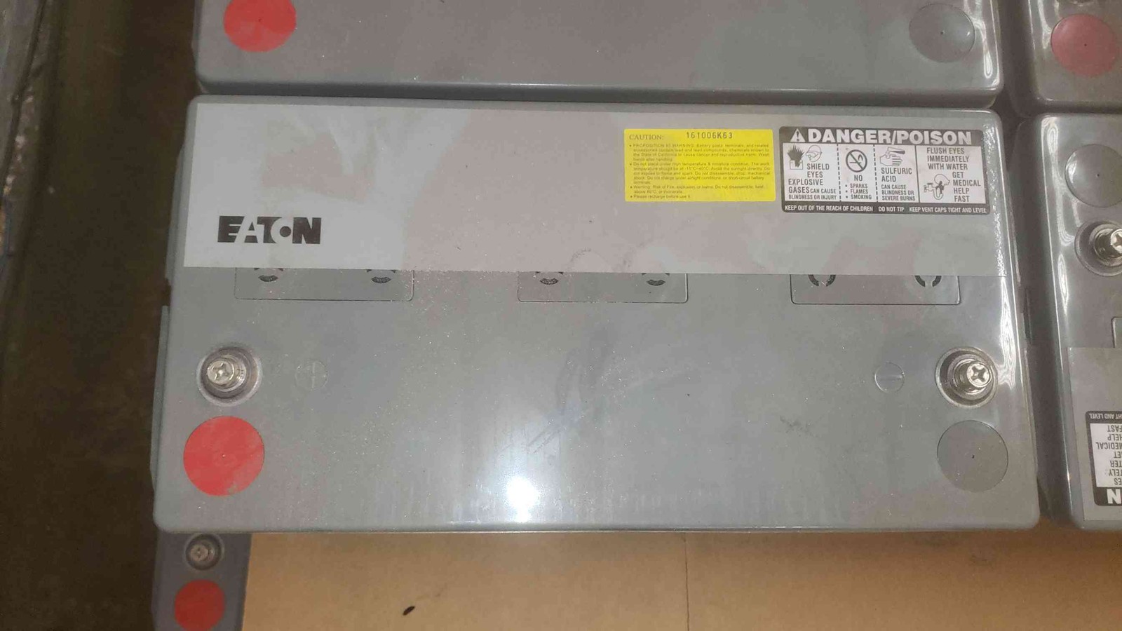 100 AH Eaton 390W/Cell VRLA Battery 12V PWHR12390W4FR (SKU: 110364)