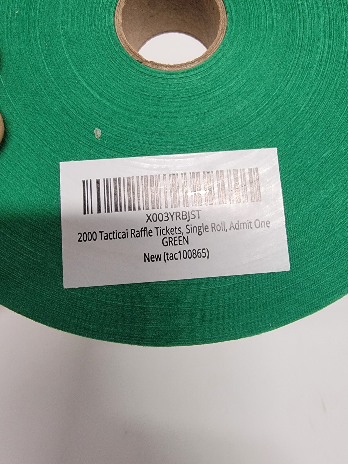 1 Roll 2,000 GREEN Admit One Tickets Carnival Fun Fair Festival Raffle Entrance