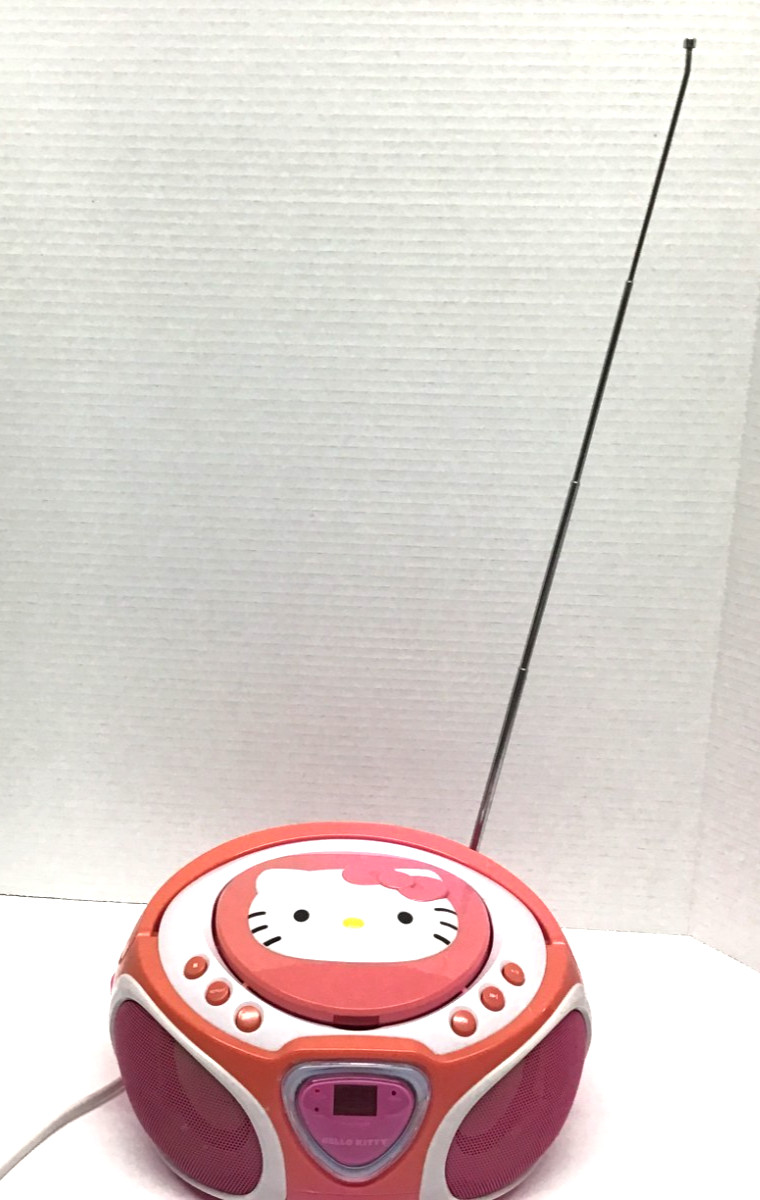 Hello Kitty CD Player Boombox AM FM Radio