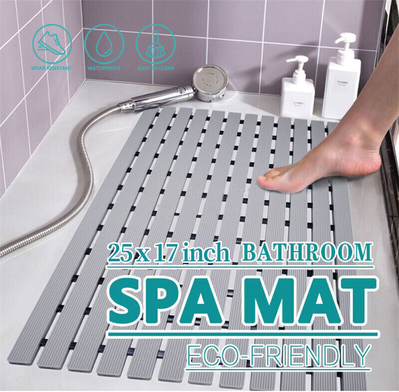 Premium Bath Mat Tub Shower Mat Non Slip PVC Bathroom Floor Pad Anti-bacterial