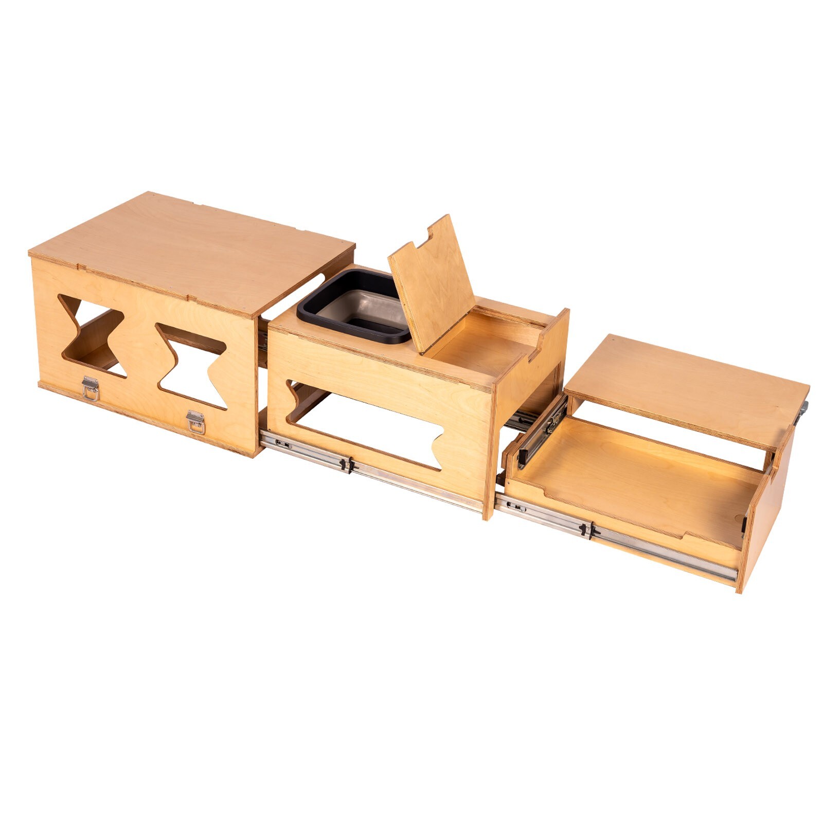 XK Overland Kitchen Box WD711 All-in-One Camping with Washing, Chopping, Cooking