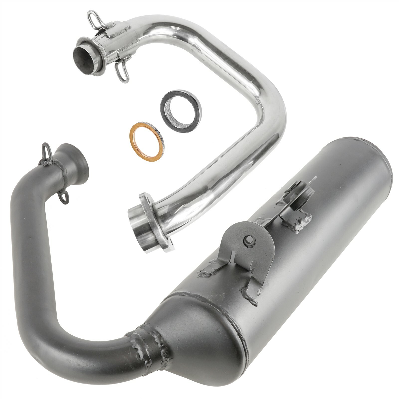 Exhaust Muffler Silencer Pipe w/ Gasket for Yamaha Viking 700 YXM700 4X4 2014-21