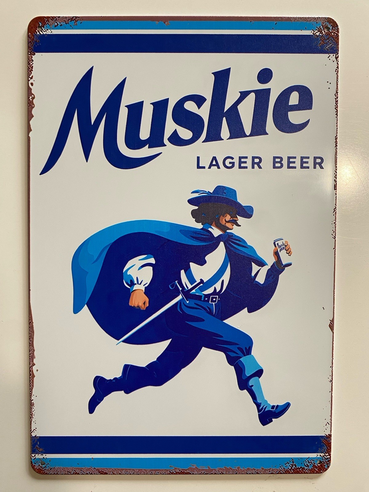 Xavier University Burger Beer Sign - Muskie - Musketeers Basketball