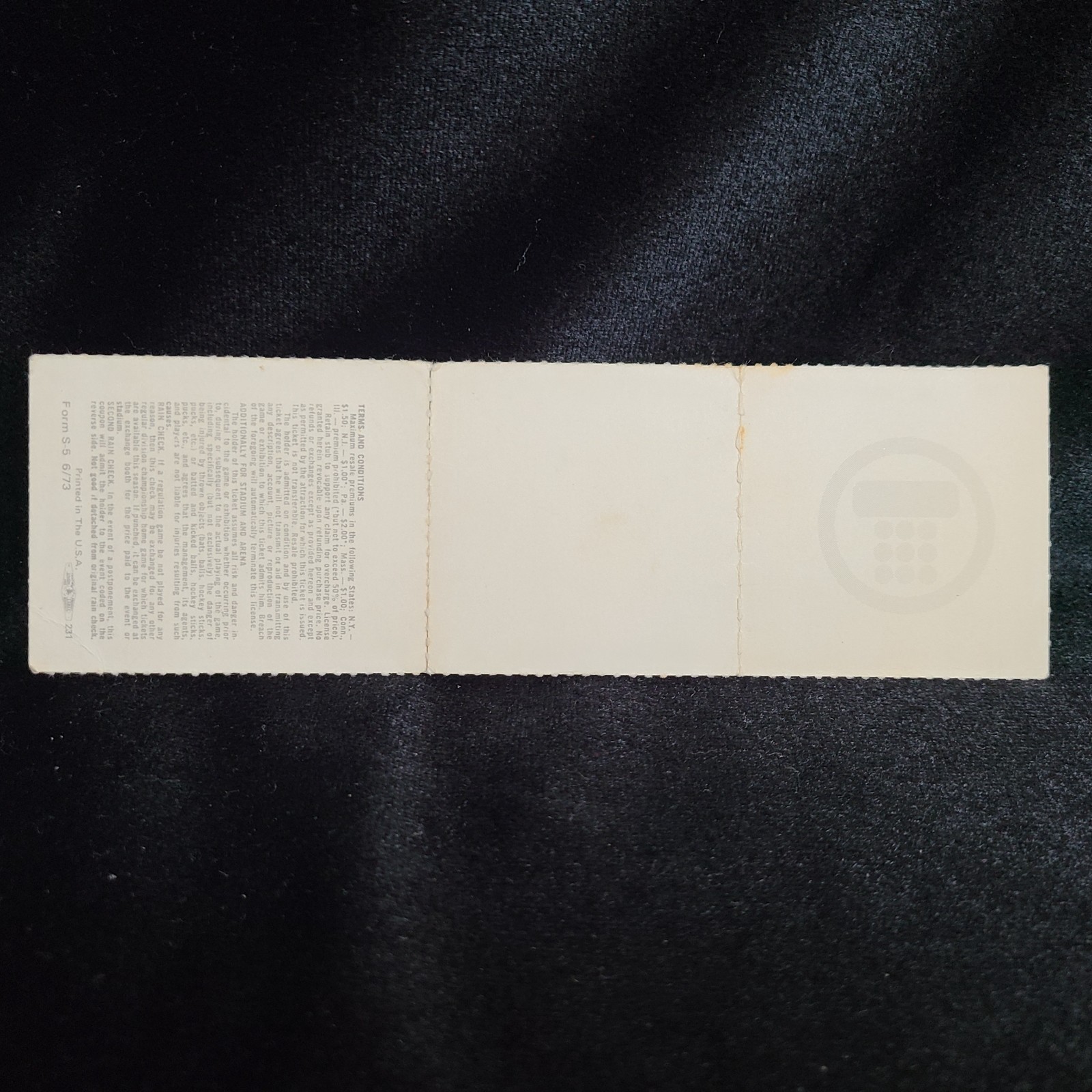 Watkins Glen Summer Jam 1973 Unused Ticket • Grateful Dead, Allman Bros, Band