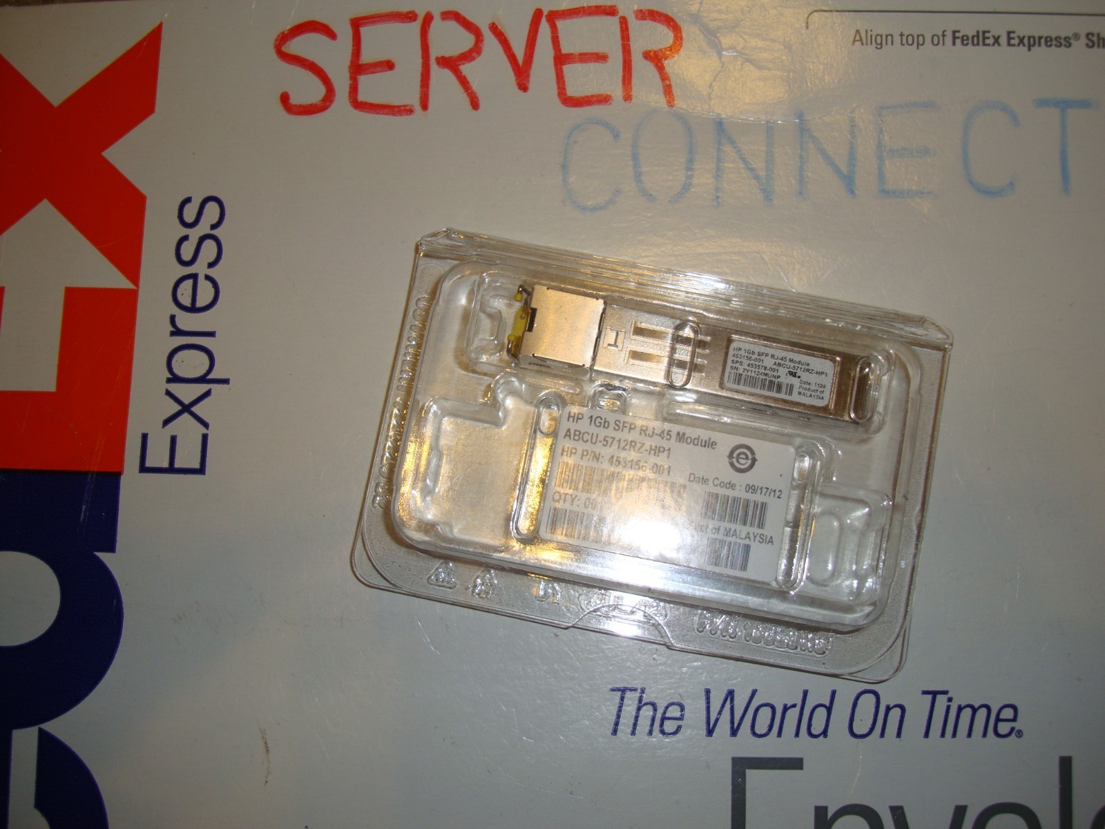 453154-B21 453578-001 453156-001 HP VIRTUAL CONNECT 1Gb RJ-45 SFP