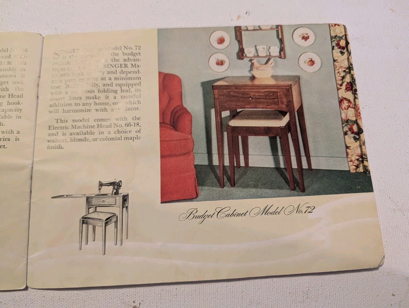 Vintage Singer Electric Sewing Machines Models Catalog Brochure Featherweight