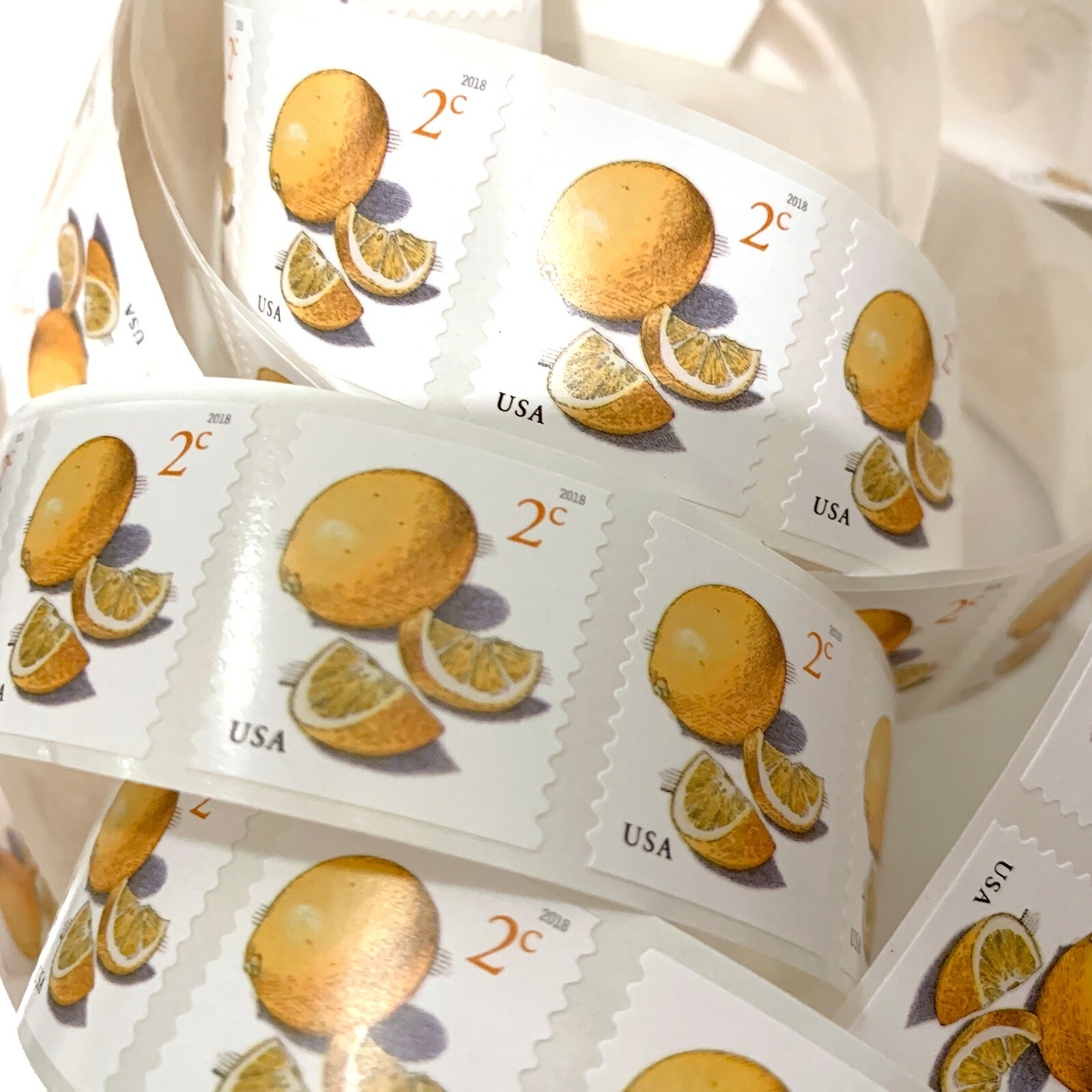 US 5256 Meyer Lemons 2c (2018)  - 100 Postage Stamps, Single Flat Strip fr MNH