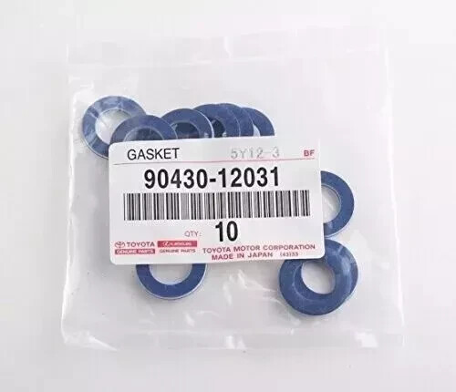 Genuine OEM Toyota Lexus Oil Pan Drain Plug Washer Gasket Set of 10 90430-12031