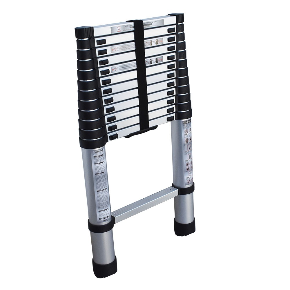 14.5FT Aluminum Extension Telescoping Heavy Duty Lightweight Step Ladder 330lbs