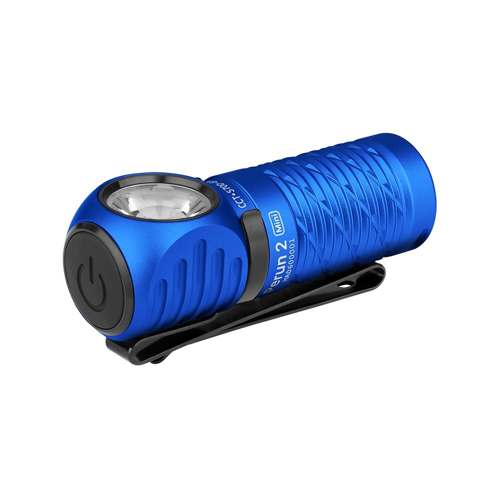 Olight Perun 2 Mini Blue LED Rechargeable Headlamp, 1100 Lumens, Cool White