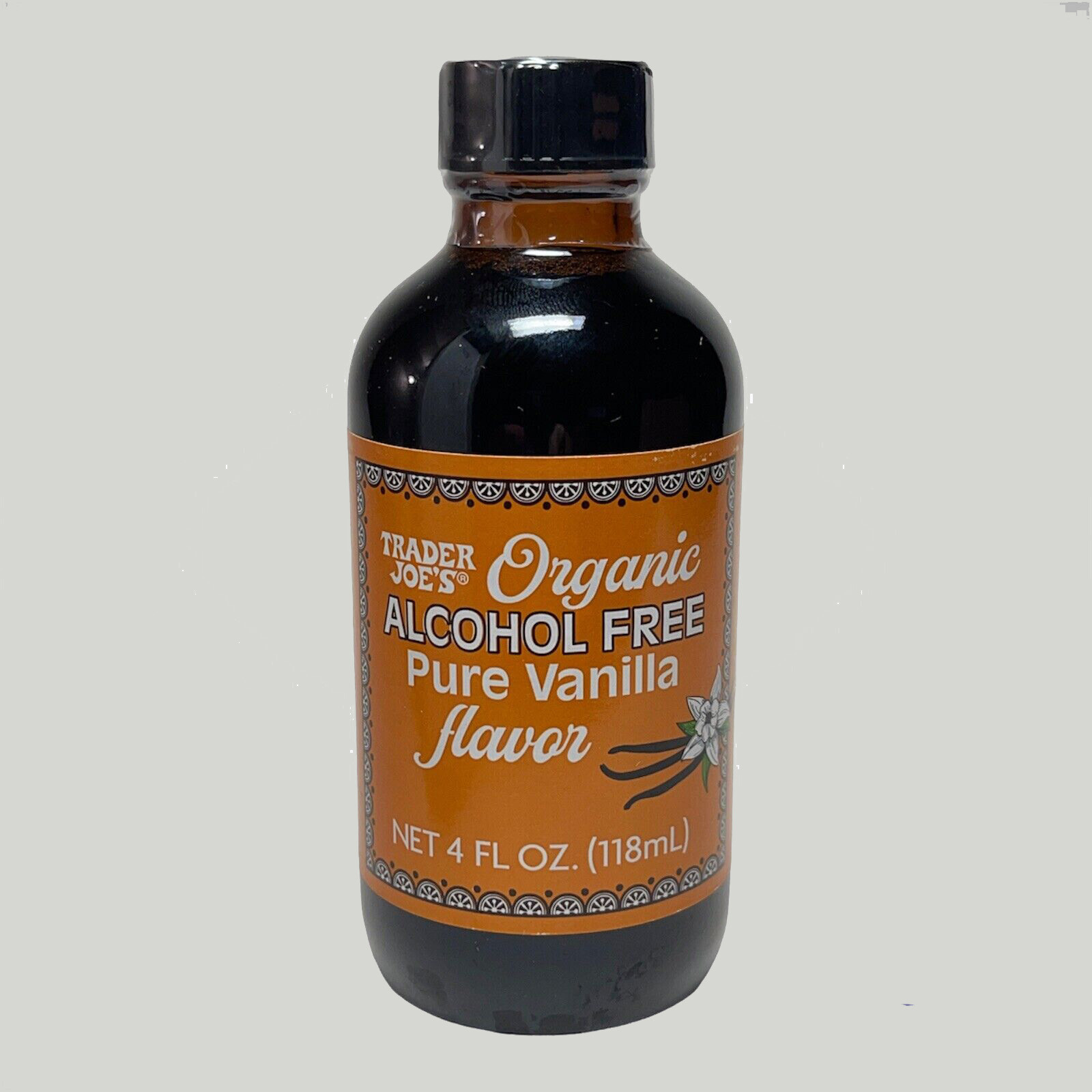2x Trader Joe's @ ORGANIC Alcohol-Free PURE VANILLA @ 2x 118ml/4fl.oz