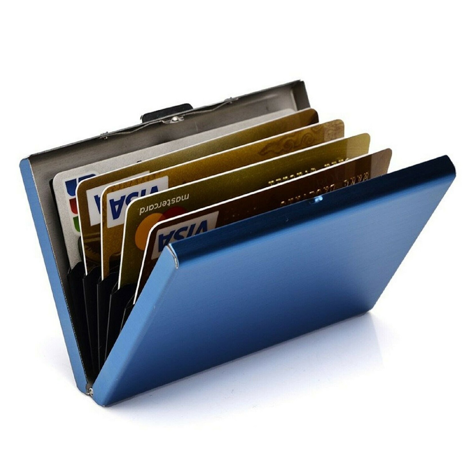 Credit Card ID Holder Slim Money Travel Wallet Men Stainless Steel RFID Blocking