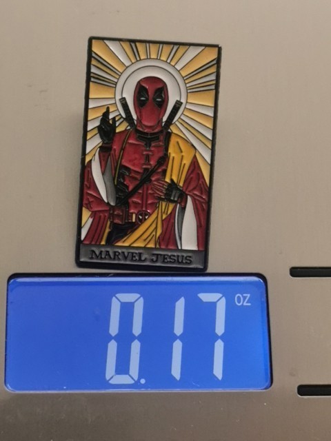 MARVEL JESUS DEADPOOL pin Badge Patch New High Quality