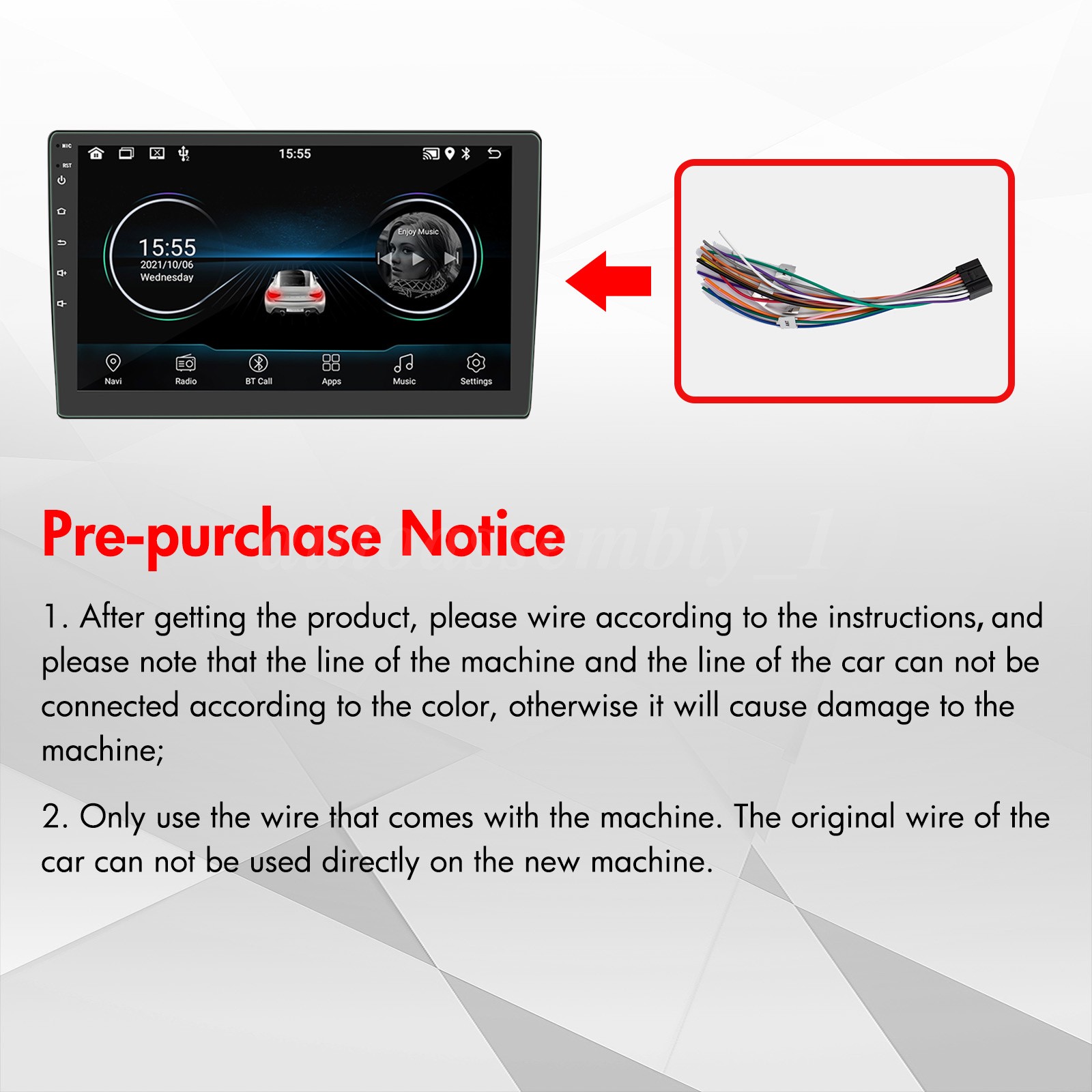 Android 16 Carplay GPS Navi WiFi 10.1" Double 2Din Touch Screen Car Stereo Radio