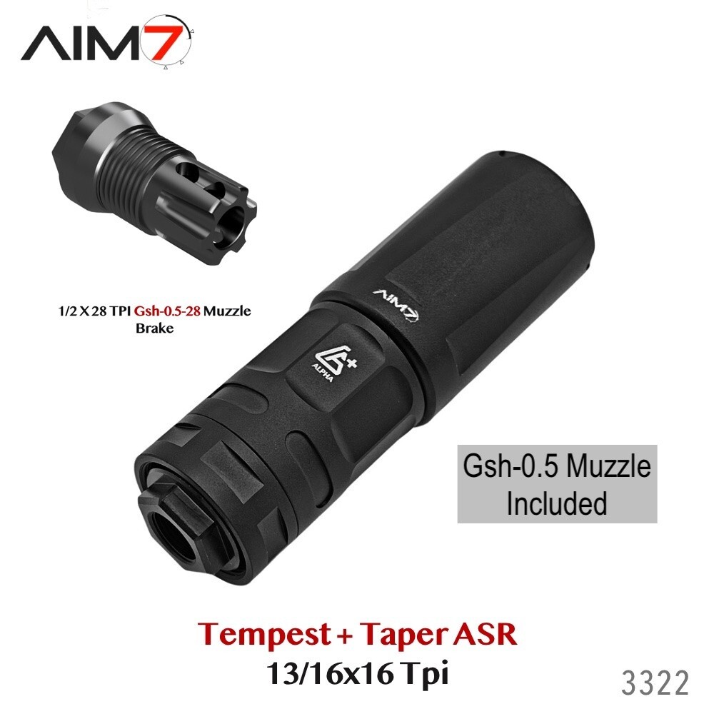 AIM7 Tempest XDT Taper  & Gsh-0.5 Linear Muzzle Compensator 223/22/9mm