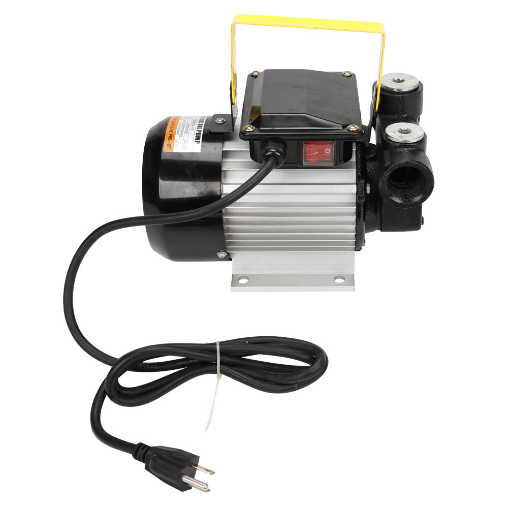16GPM Portable Commercial Self Priming Electric Oil Pump Transfer Fuel Diesel