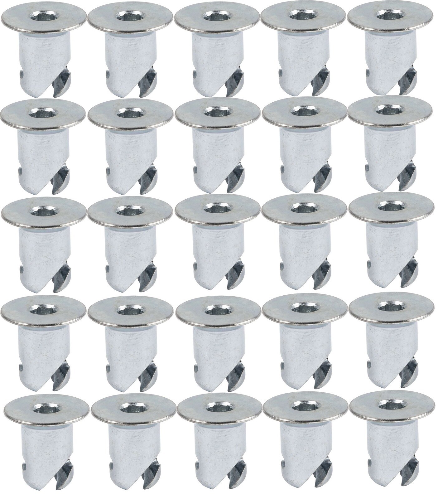 7/16 Dzus Steel Flush Head Allen Buttons .550 with Springs 25 Pack Fasteners